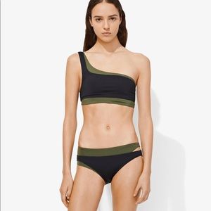 Proenza Schouler One Shoulder Layered Bikini